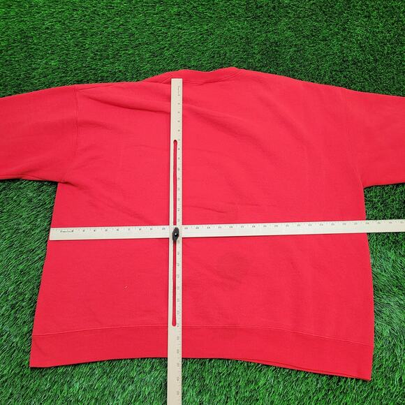 Vintage 90s Nebraska Huskers Sweatshirt 2XL 28x26 Red USA - Picture 4 of 16